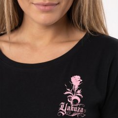 Dámské tričko Rose Curved Crew Neck Basic T-Shirt