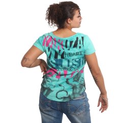 Dámské tričko Too Dark Curved Crew Neck