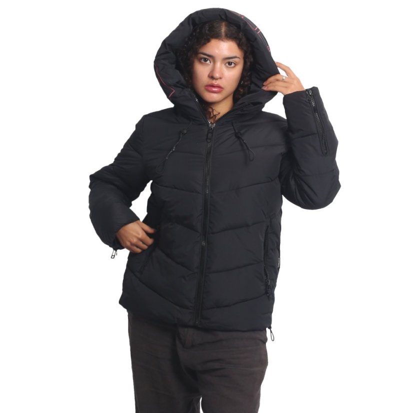 Dámská bunda 3RD V02 Puffer Winter Jacket - Velikost: XL, Barva: Černá