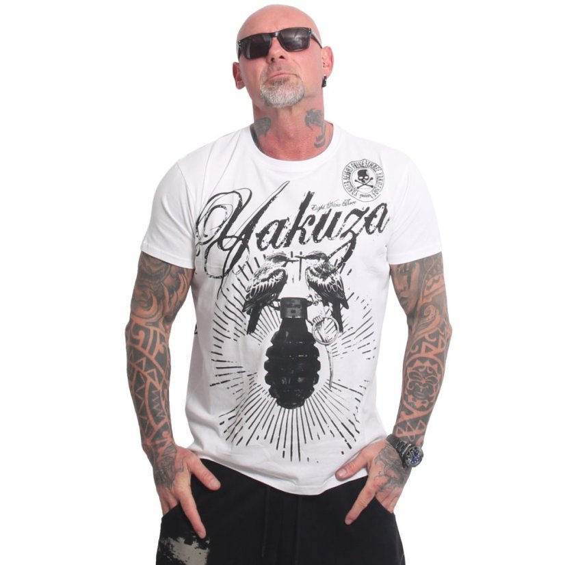 Pánské tričko Grenade Regular T-Shirt - Velikost: 3XL, Barva: weiß