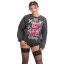 Dámská mikina Plushie Urban - Velikost: 3XL, Barva: Tmavě šedá melírovaná