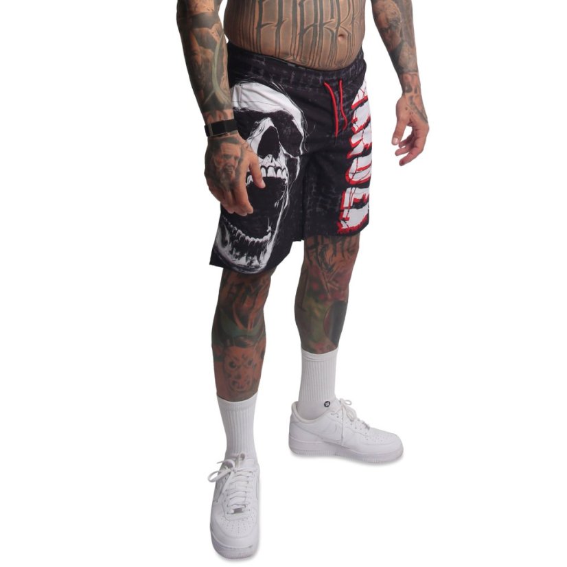 Pánské šortky Screamz Badeshorts - Velikost: 4XL, Barva: Černá