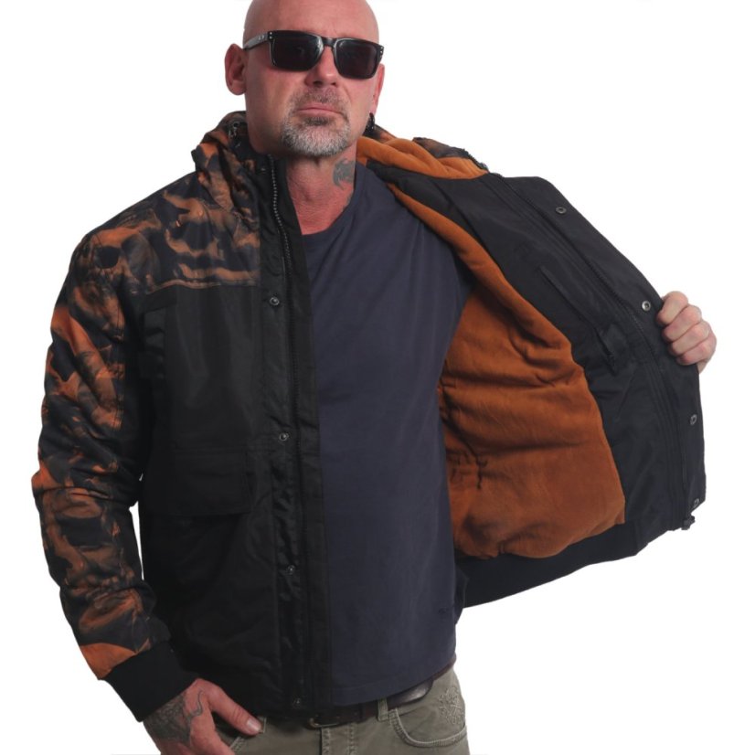 Pánská bunda Graveyard Ultimate Winter Jacket - Velikost: S, Barva: Schwarz/orange