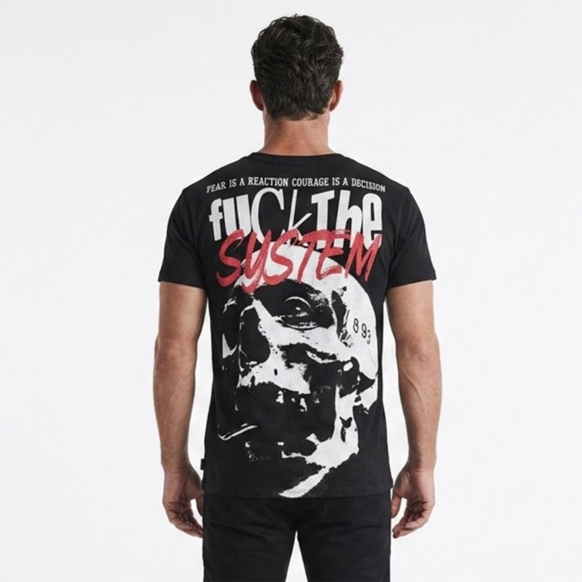 Pánské tričko Reaction Regular T-Shirt - Velikost: 6XL, Barva: schwarz