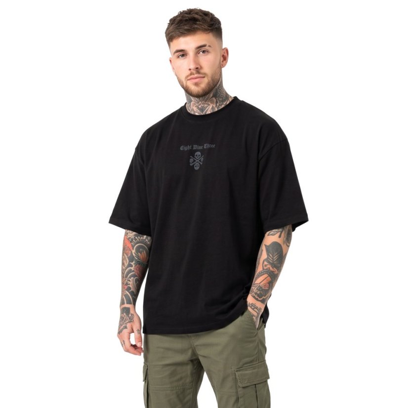 3RD Oversized T-Shirt [250GSM] - Velikost: XL, Barva: schwarz