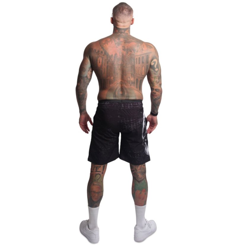Pánské šortky Screamz Badeshorts - Velikost: 4XL, Barva: Černá