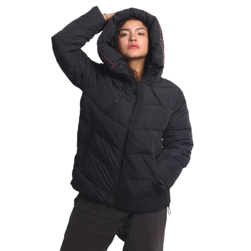 Dámská bunda 3RD V02 Puffer Winter Jacket - Velikost: XL, Barva: Černá