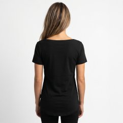 Dámské tričko Heart Curved V Neck Basic T-Shirt