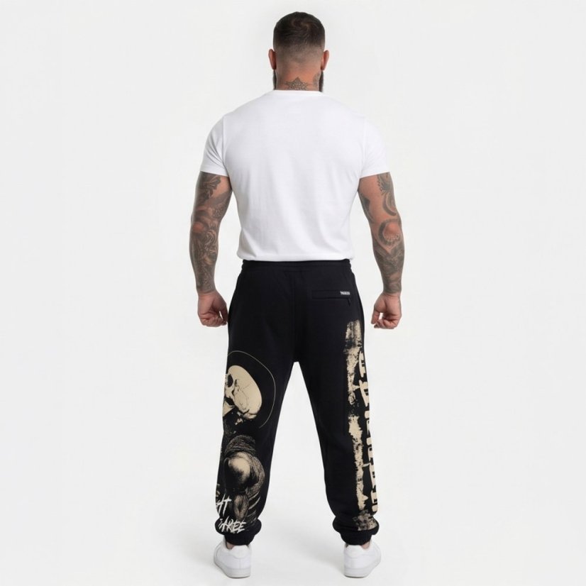 Pánské tepláky Pray Loose - Velikost: 4XL, Barva: Černá