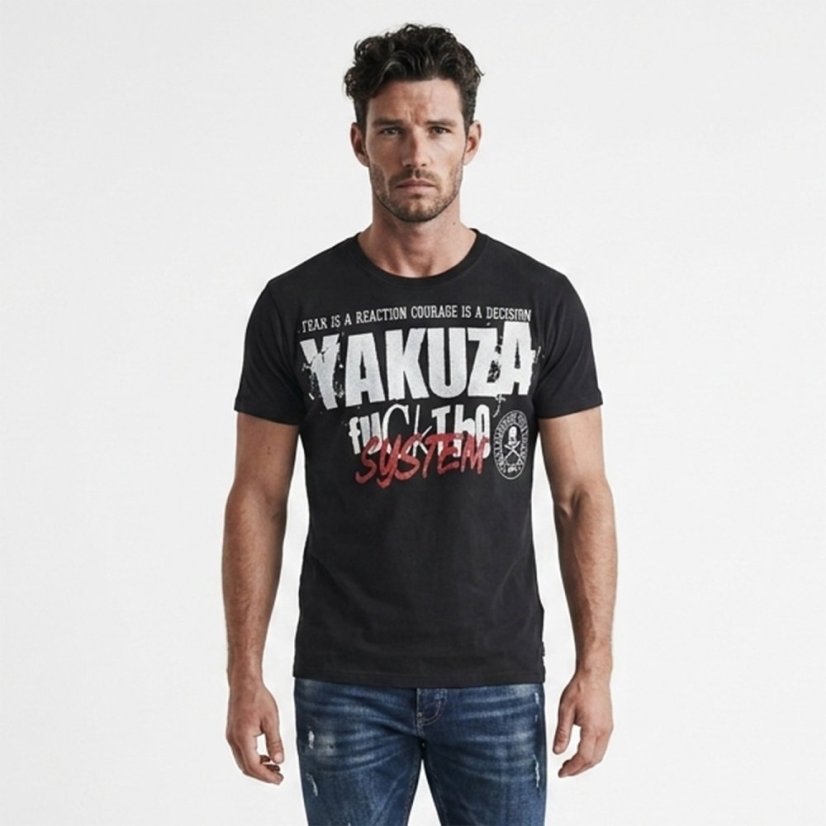 Pánské tričko Reaction Regular T-Shirt - Velikost: 6XL, Barva: schwarz