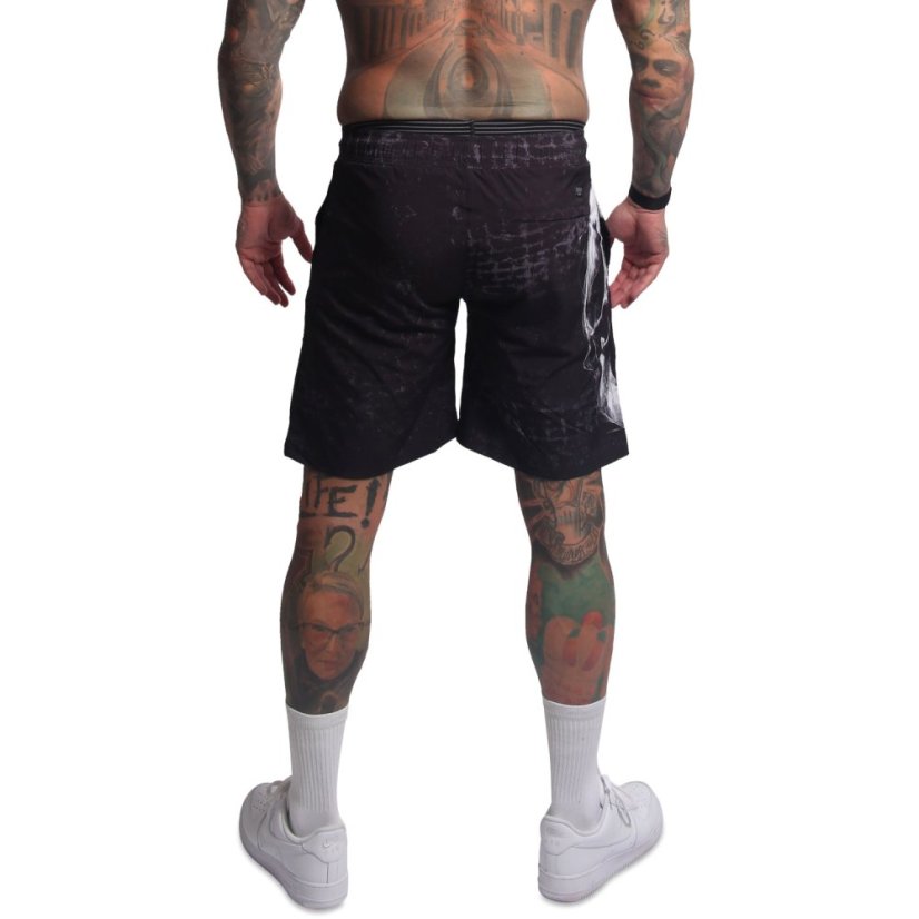 Pánské šortky Screamz Badeshorts - Velikost: 4XL, Barva: Černá