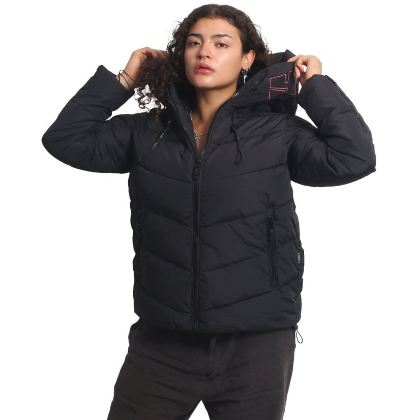 Dámská bunda 3RD V02 Puffer Winter Jacket - Velikost: XL, Barva: Černá