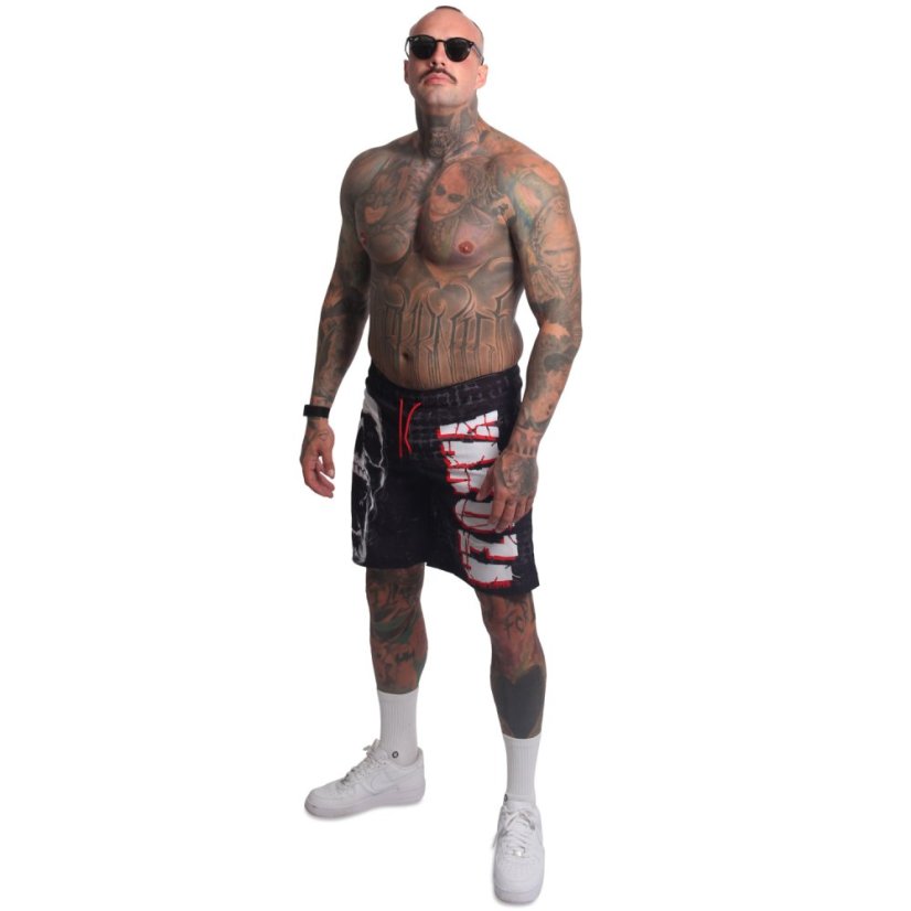 Pánské šortky Screamz Badeshorts - Velikost: 4XL, Barva: Černá