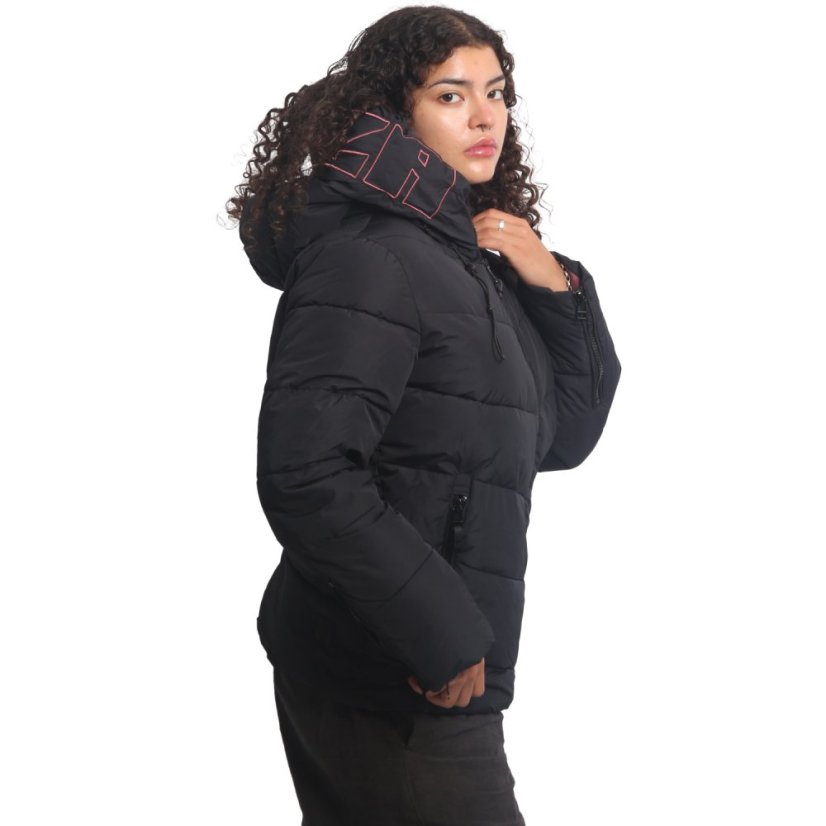 Dámská bunda 3RD V02 Puffer Winter Jacket - Velikost: XL, Barva: Černá