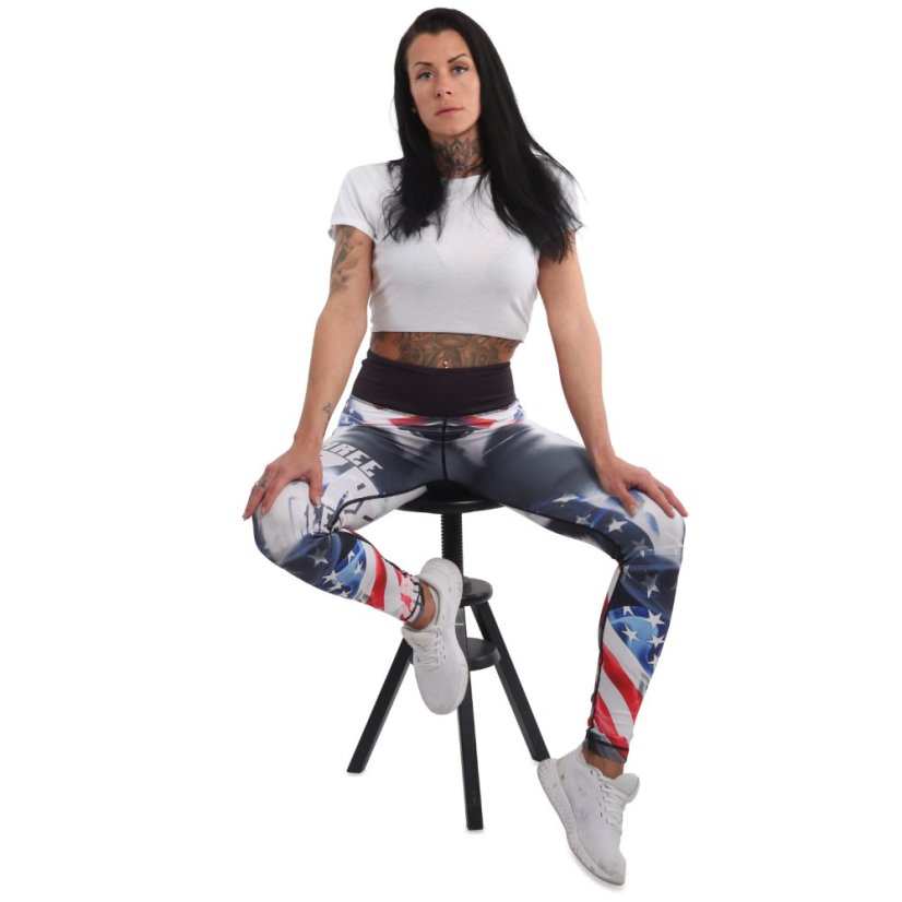 Dámské legíny Capture The Flag Slide Leggings - Velikost: XL, Barva: Černá