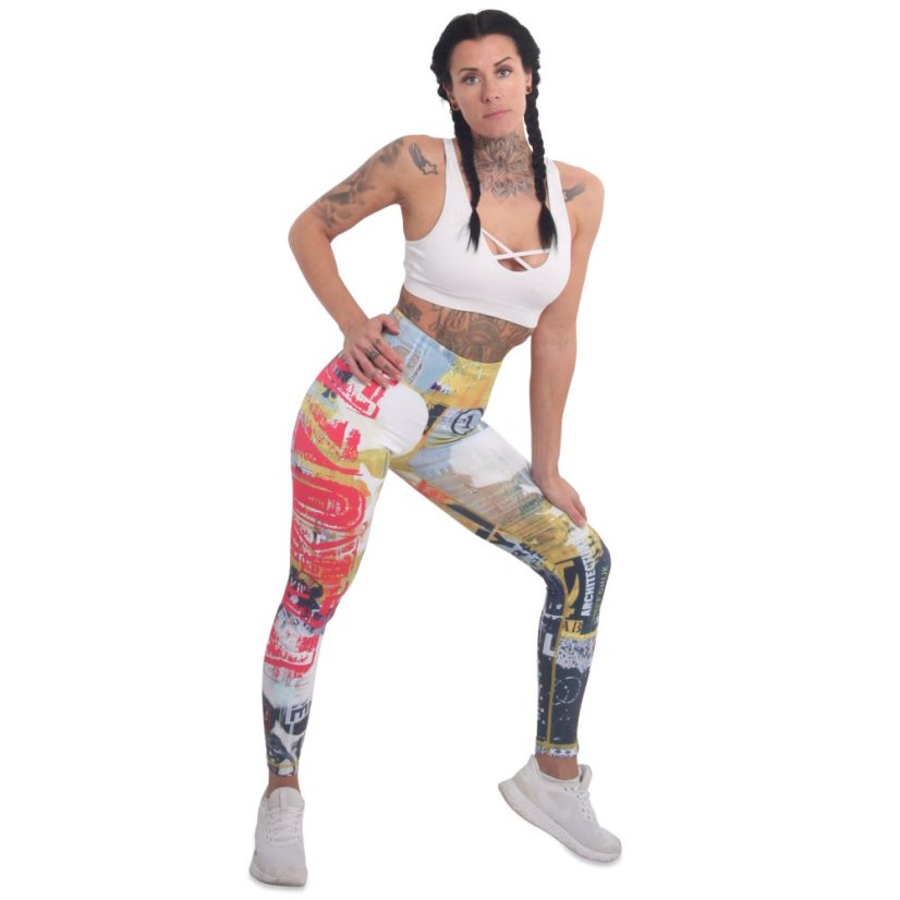 Dámské legíny Play Slide Leggings - Barva: Pestrá, Velikost: L