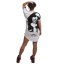 Dámské šaty Greetings Urban T-Shirt - Velikost: XL, Barva: Bílá