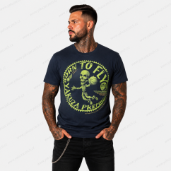 Yakuza Premium Pánské tričko 4013 tmavě modré
