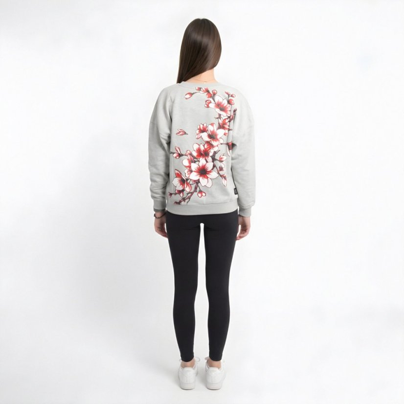 Dámská mikina Hanami Urban - Velikost: M, Barva: Hellgrau meliert