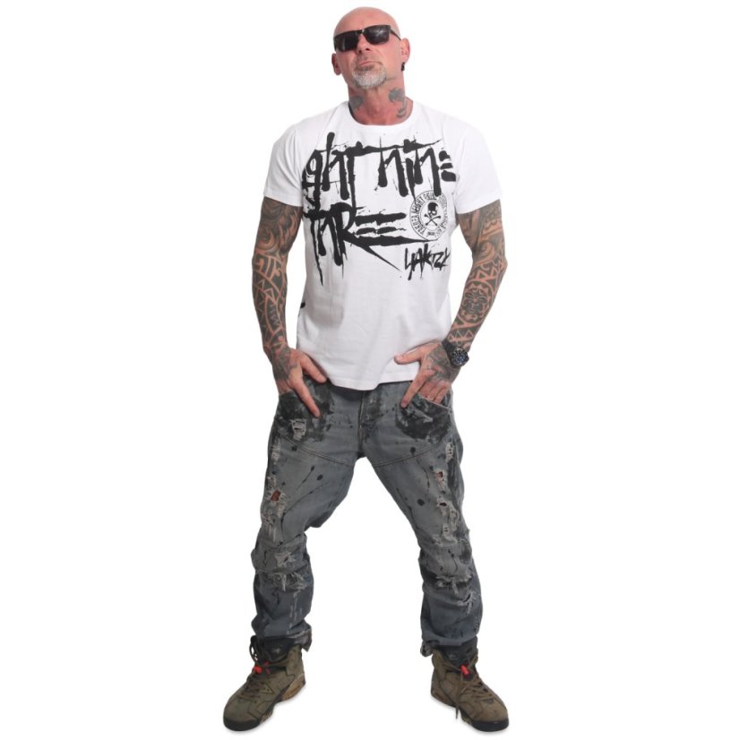 Pánské tričko Clown Regular T-Shirt - Velikost: M, Barva: weiß