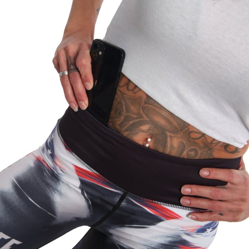 Dámské legíny Capture The Flag Slide Leggings - Velikost: XL, Barva: Černá