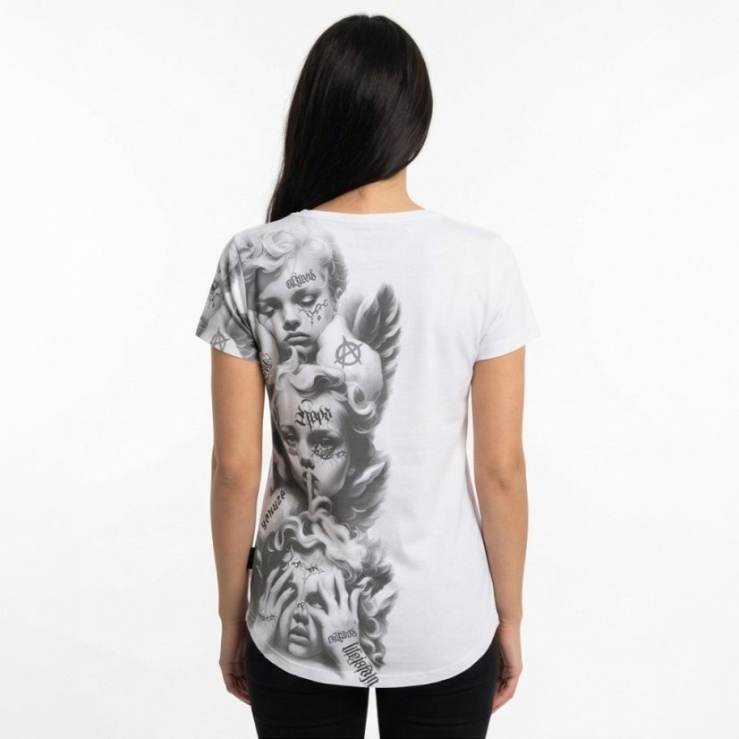 Dámské tričko Wise Curved V Neck - Velikost: M, Barva: Bílá