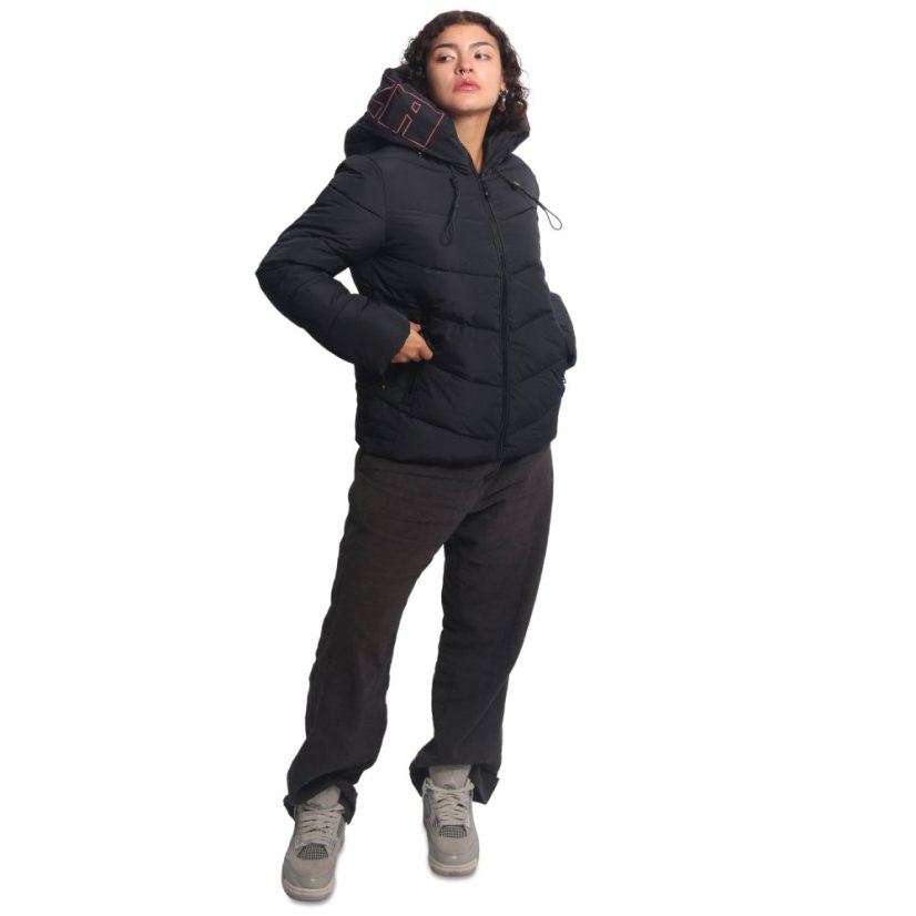 Dámská bunda 3RD V02 Puffer Winter Jacket - Velikost: XL, Barva: Černá