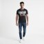 Pánské tričko Reaction Regular T-Shirt - Velikost: 6XL, Barva: schwarz