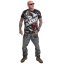 Pánské tričko Danger Allover Regular T-Shirt - Velikost: 3XL, Barva: Černá