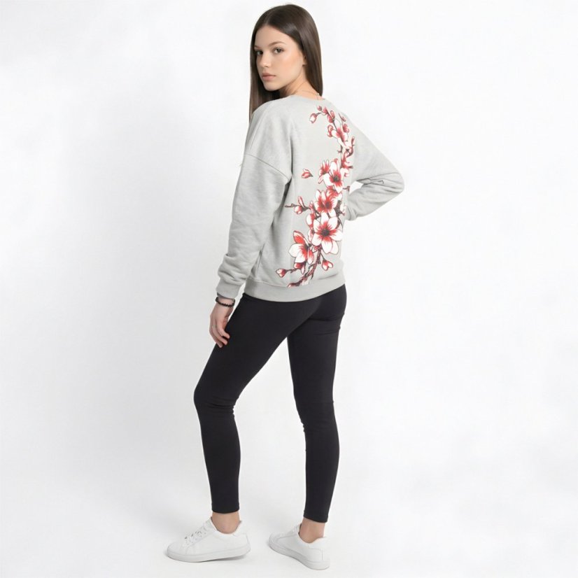 Dámská mikina Hanami Urban - Velikost: M, Barva: Hellgrau meliert