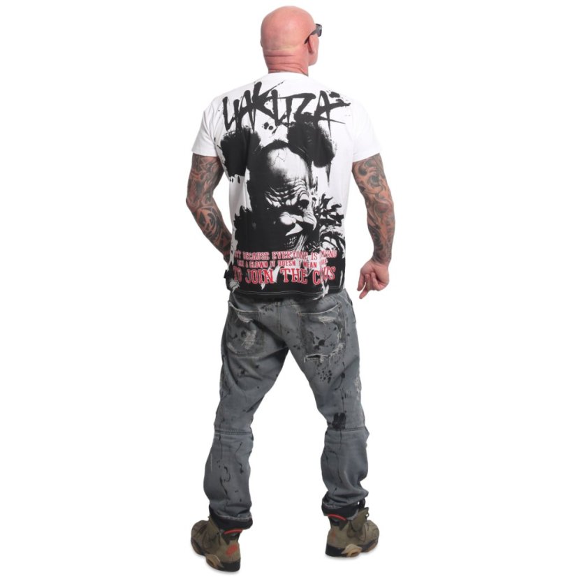 Pánské tričko Clown Regular T-Shirt - Velikost: M, Barva: weiß