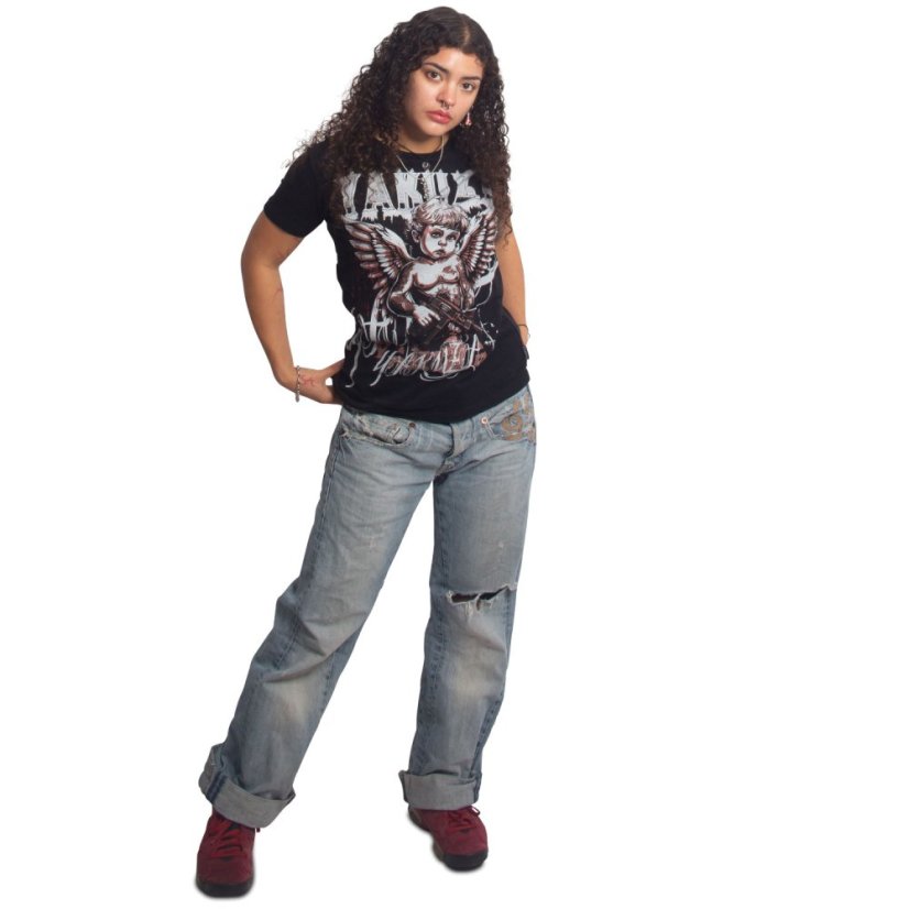 Dámské tričko Angel Gun Urban Crew Neck - Velikost: XS, Barva: Černá