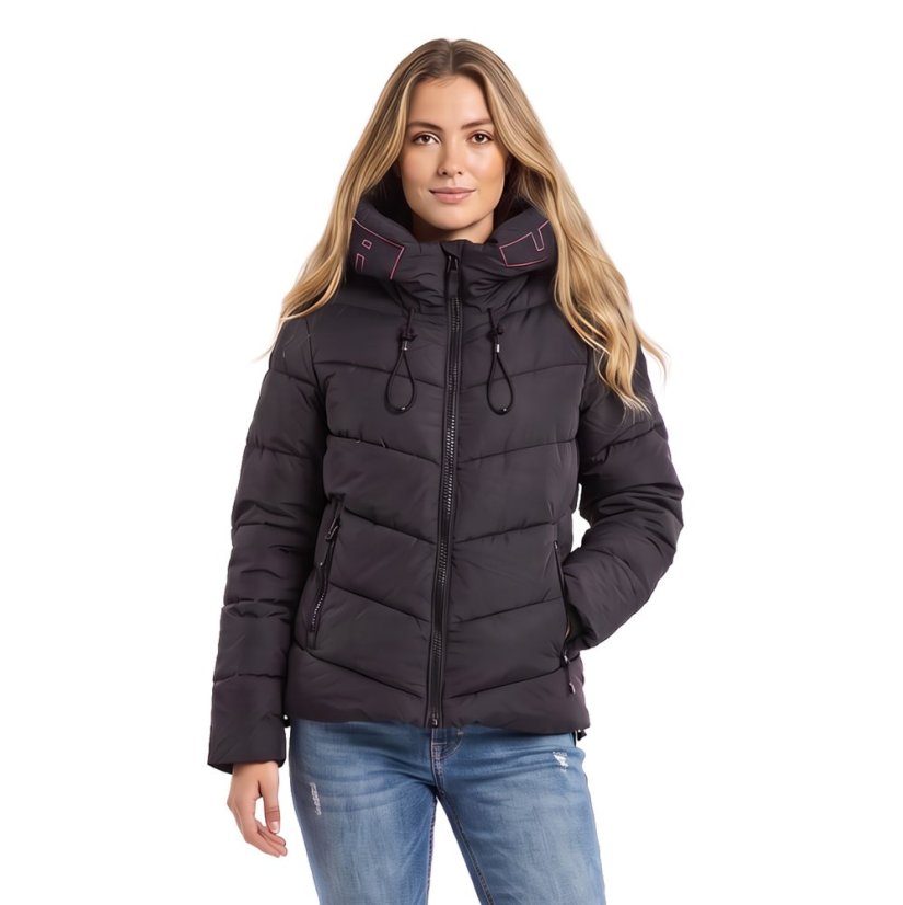 Dámská bunda 3RD V02 Puffer Winter Jacket - Velikost: 2XL, Barva: Černá