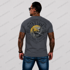 Yakuza Premium Pánské tričko 4109 tmavě šedé