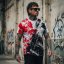 Pánské tričko Rush Allover Regular T-Shirt - Velikost: 4XL, Barva: weiß