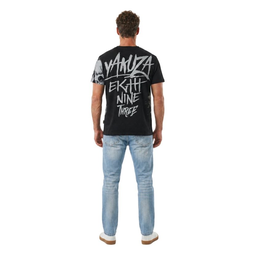Pánské tričko Skull Stack Regular T-Shirt - Velikost: M, Barva: schwarz