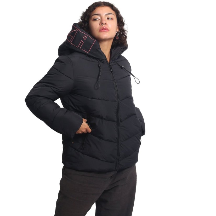 Dámská bunda 3RD V02 Puffer Winter Jacket - Velikost: XL, Barva: Černá